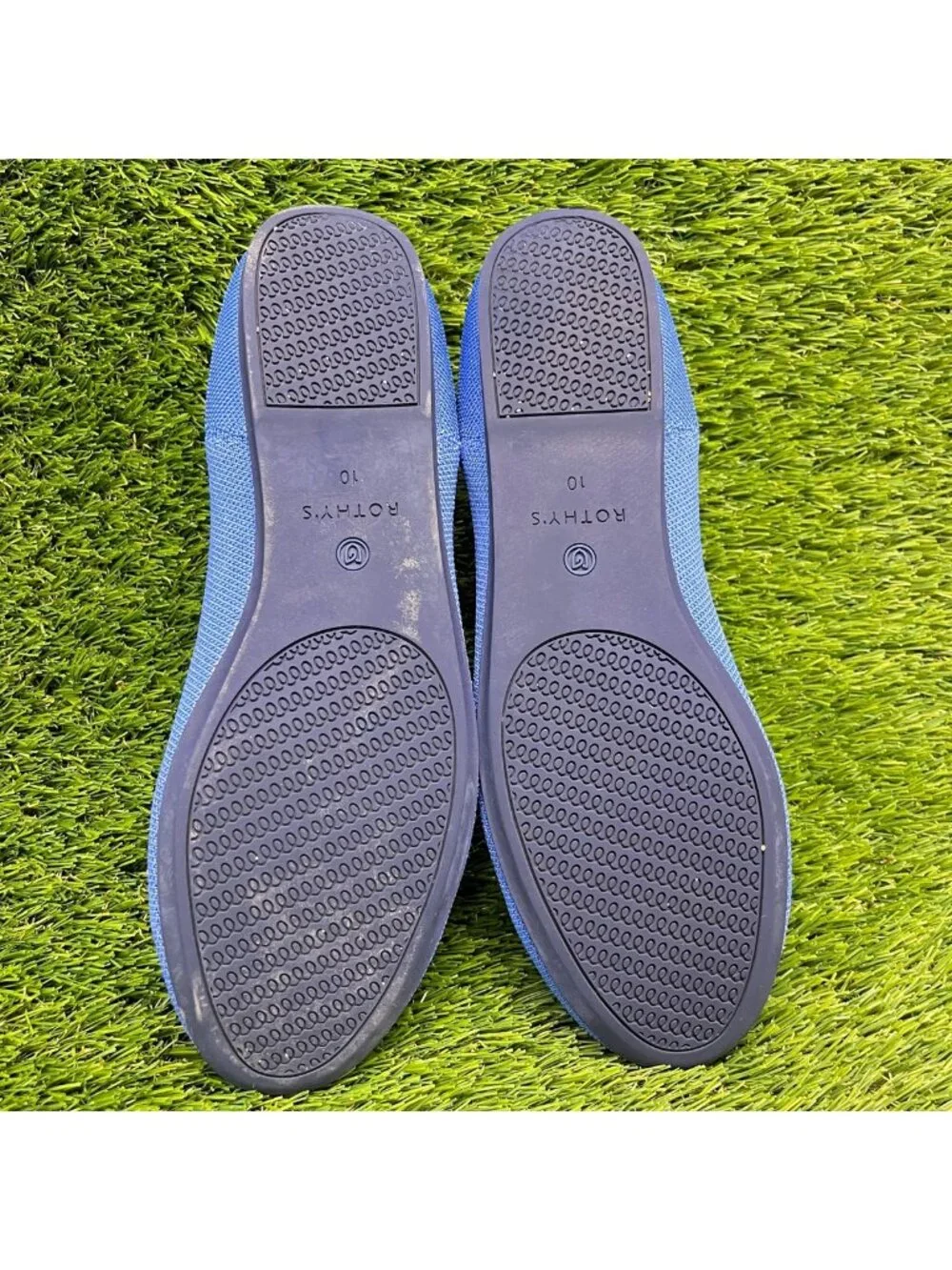 Rothy's The Flat Womens Size 10 Blue Casual Classic Slip-On Ballet Flats Shoes